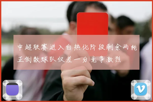 中超联赛进入白热化阶段剩余两轮正倒数球队仅差一分竞争激烈